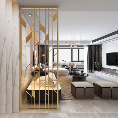 Séparation en acier à la maison adaptée aux besoins du client en métal de diviseur de pièce pour le salon