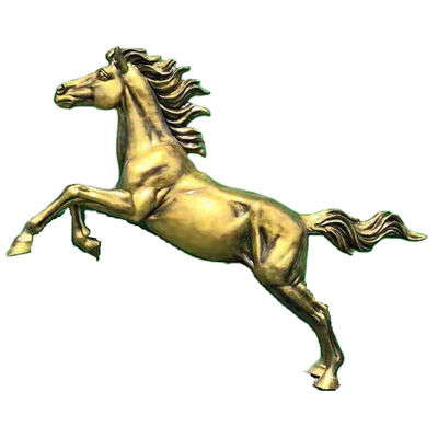 Cheval en bronze grandeur nature Matte Finish de sculpture décorative extérieure en métal