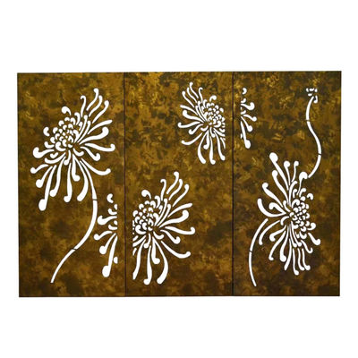 Backyard Metal Garden Fence Panel Decorative Laser Cut Metal Fence Panels