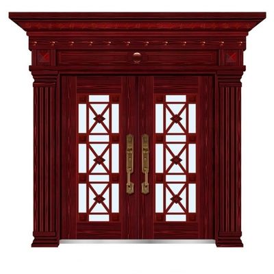 Porte principale Matte Modern Front Double Doors de porte à deux battants de cour