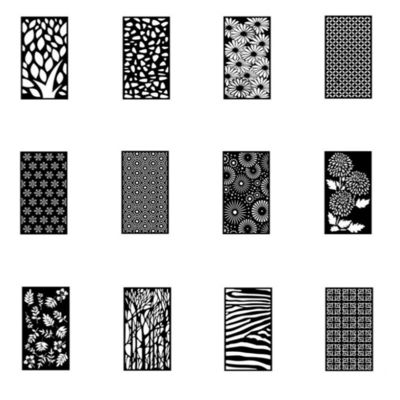 Decorative Laser Cut Metal Fence Panels Aluminum Ornamental Metal Garden Screens