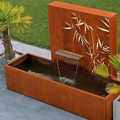 Anti Rust Outdoor Steel Fountain Sculpture Garden Water Statue Sculptures