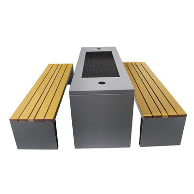 Solar Smart Table And Bench Combination Outdoor Multifunctional Smart Bench