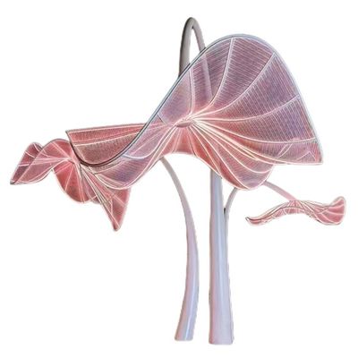 Outdoor Creative Trumpet Sculpture Lights Large Garden Metal Decorative Lights