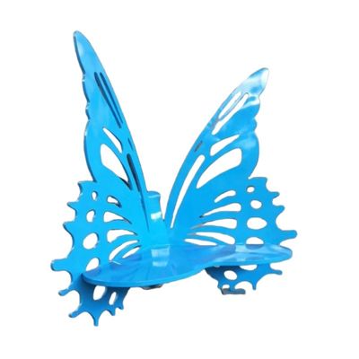 Manufacturers Custom Giant Butterfly Bench Sculpture For Garden Park Villa