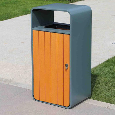 Wholesale Single Large Trash Bin Stainless Steel Waste Bin With Lock