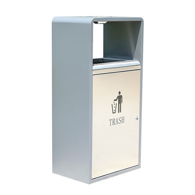 Outdoor Environmental Recycle Garbage Bins Metal Waste Bin For Parks