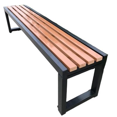 Outdoor Metal Frame Wooden Surface Bench Popular Colors Bench