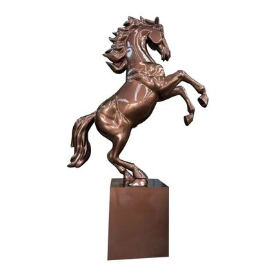Carved Bronze Horse Sculpture Perfect For Garden Park Hotel House And Villa Decoration Elegant Artistic Metal Statue